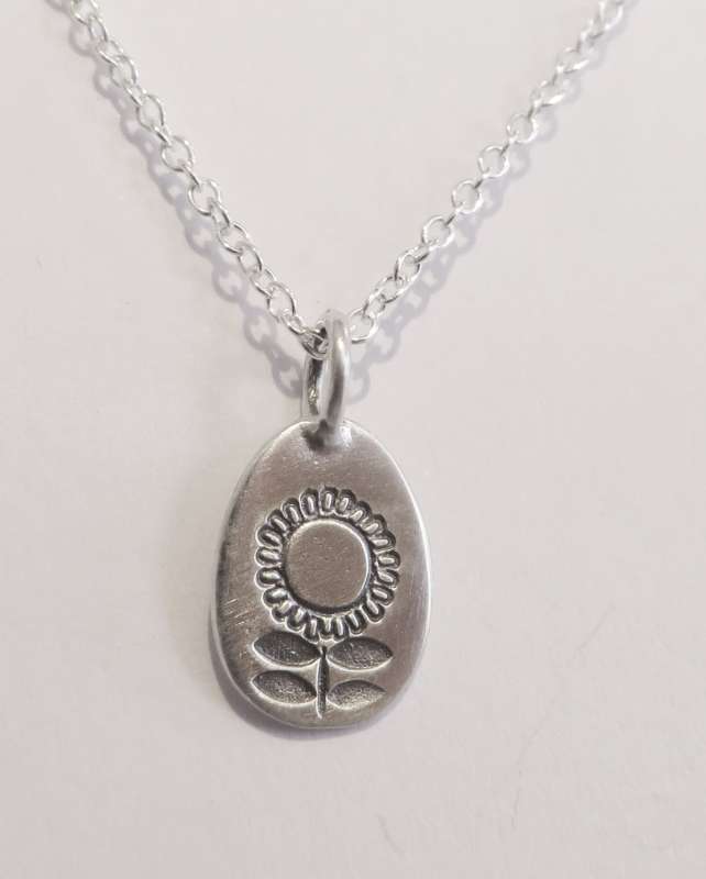 Silver season necklace (summer)